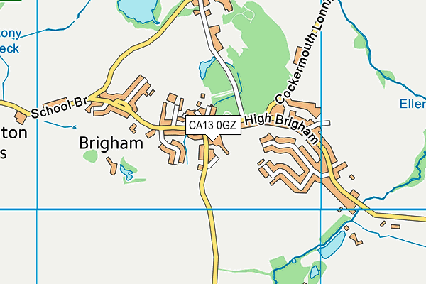 CA13 0GZ map - OS VectorMap District (Ordnance Survey)