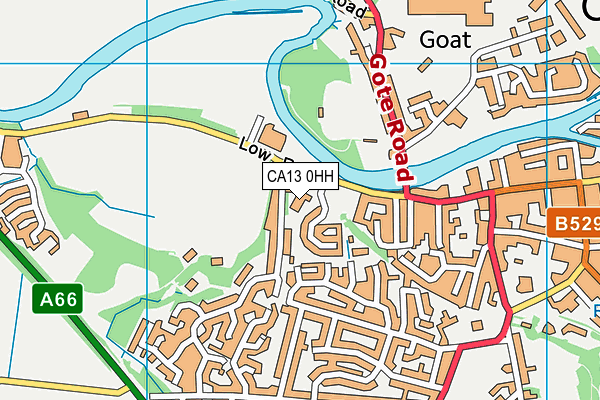 CA13 0HH map - OS VectorMap District (Ordnance Survey)