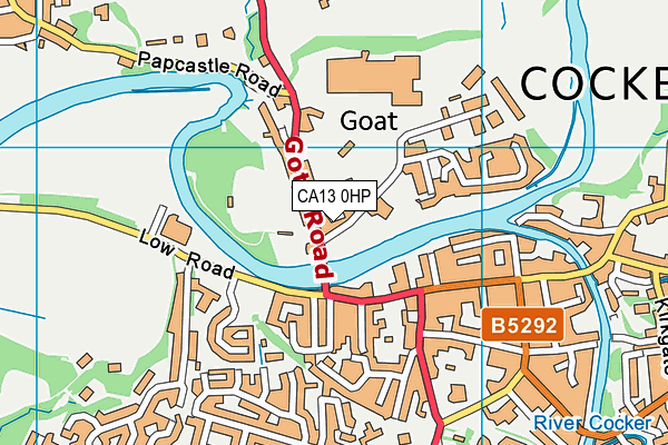 CA13 0HP map - OS VectorMap District (Ordnance Survey)