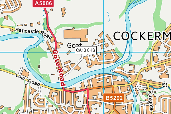 CA13 0HS map - OS VectorMap District (Ordnance Survey)