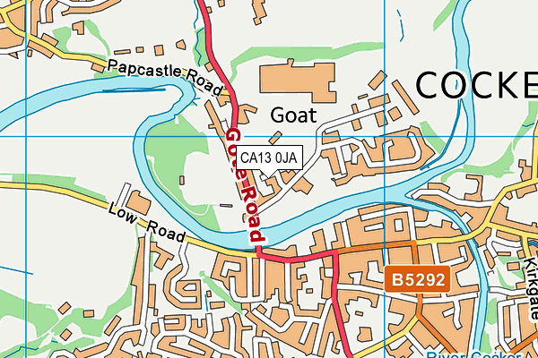 CA13 0JA map - OS VectorMap District (Ordnance Survey)