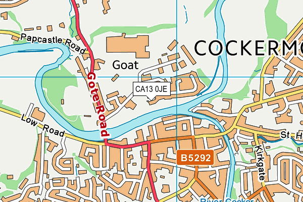 CA13 0JE map - OS VectorMap District (Ordnance Survey)