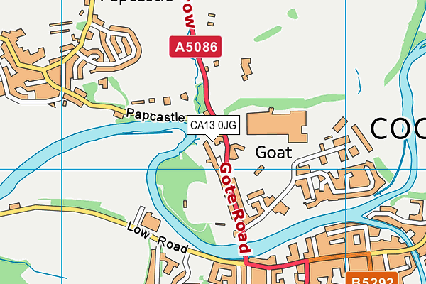 CA13 0JG map - OS VectorMap District (Ordnance Survey)