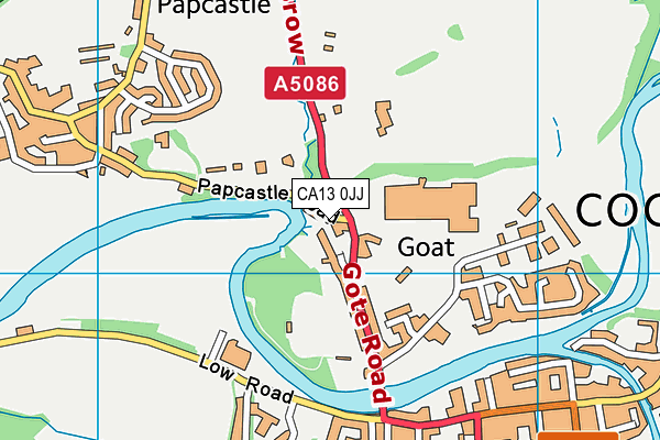 CA13 0JJ map - OS VectorMap District (Ordnance Survey)