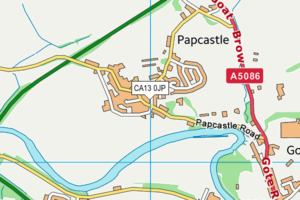 CA13 0JP map - OS VectorMap District (Ordnance Survey)