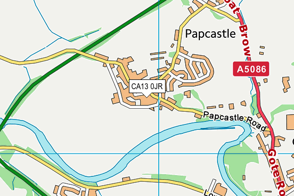 CA13 0JR map - OS VectorMap District (Ordnance Survey)