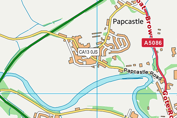 CA13 0JS map - OS VectorMap District (Ordnance Survey)