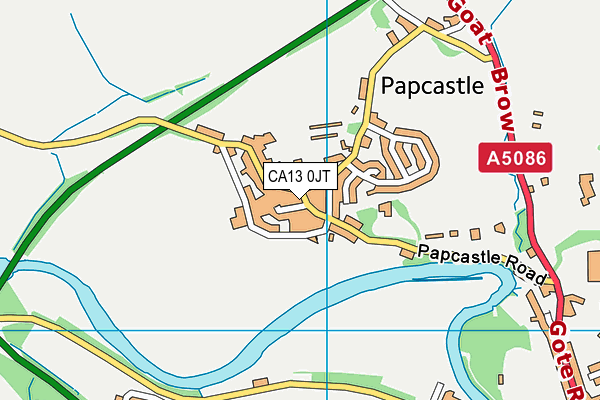 CA13 0JT map - OS VectorMap District (Ordnance Survey)