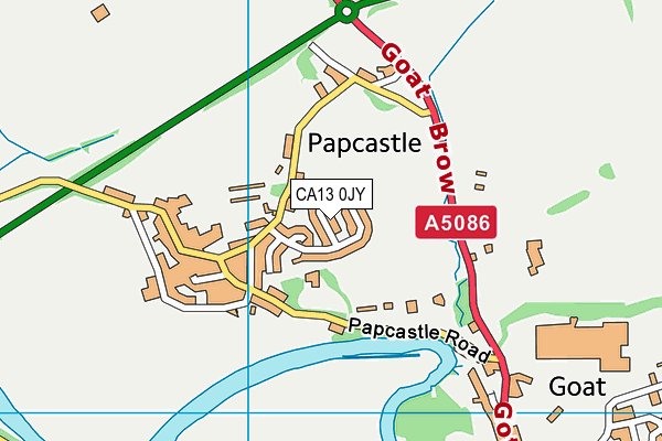 CA13 0JY map - OS VectorMap District (Ordnance Survey)