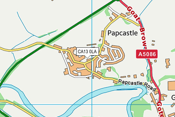 CA13 0LA map - OS VectorMap District (Ordnance Survey)