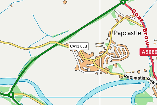 CA13 0LB map - OS VectorMap District (Ordnance Survey)