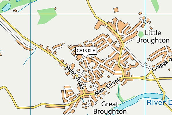 CA13 0LF map - OS VectorMap District (Ordnance Survey)