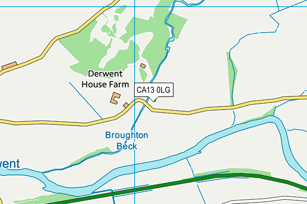 CA13 0LG map - OS VectorMap District (Ordnance Survey)