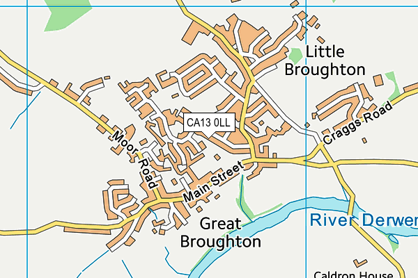 CA13 0LL map - OS VectorMap District (Ordnance Survey)