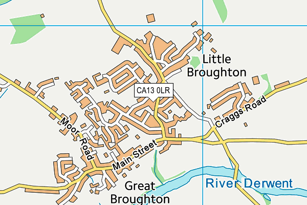 CA13 0LR map - OS VectorMap District (Ordnance Survey)