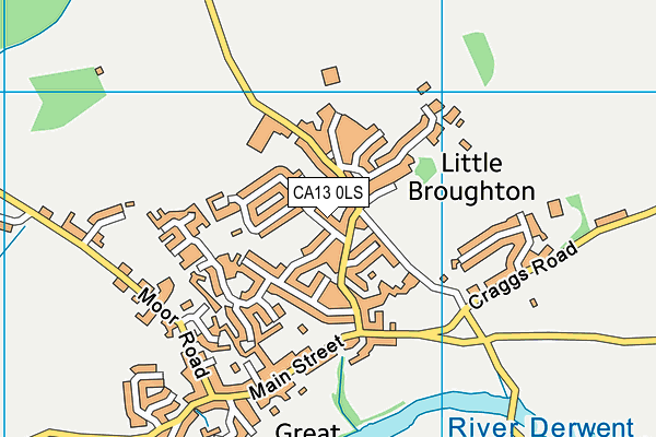 CA13 0LS map - OS VectorMap District (Ordnance Survey)