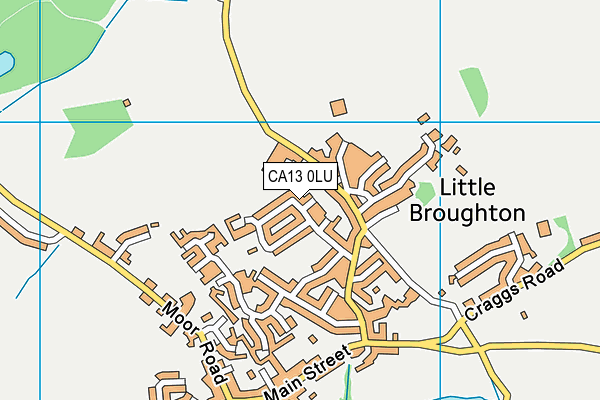 CA13 0LU map - OS VectorMap District (Ordnance Survey)