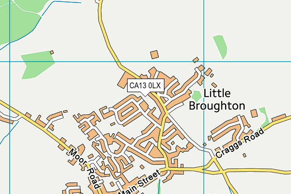 CA13 0LX map - OS VectorMap District (Ordnance Survey)