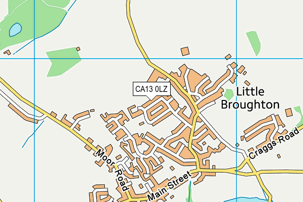 CA13 0LZ map - OS VectorMap District (Ordnance Survey)