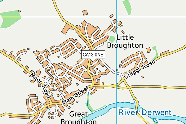 CA13 0NE map - OS VectorMap District (Ordnance Survey)