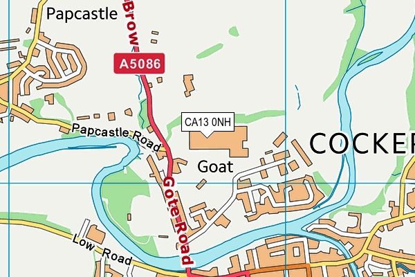 CA13 0NH map - OS VectorMap District (Ordnance Survey)