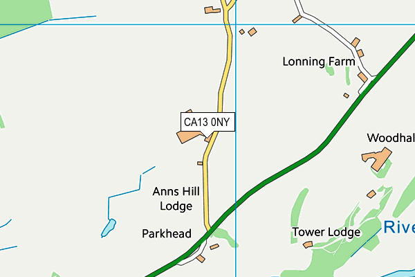 CA13 0NY map - OS VectorMap District (Ordnance Survey)