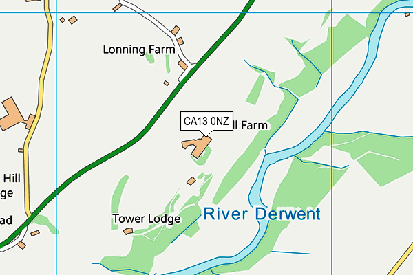 CA13 0NZ map - OS VectorMap District (Ordnance Survey)