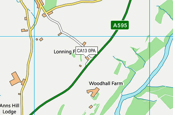 CA13 0PA map - OS VectorMap District (Ordnance Survey)