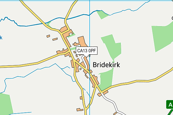 CA13 0PF map - OS VectorMap District (Ordnance Survey)