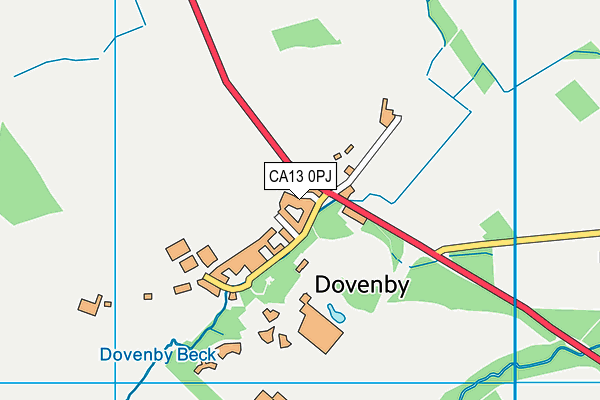 CA13 0PJ map - OS VectorMap District (Ordnance Survey)