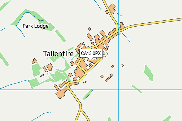 CA13 0PX map - OS VectorMap District (Ordnance Survey)