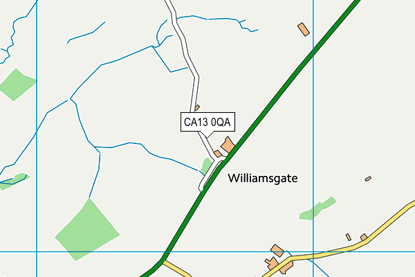 CA13 0QA map - OS VectorMap District (Ordnance Survey)