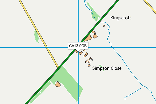 CA13 0QB map - OS VectorMap District (Ordnance Survey)