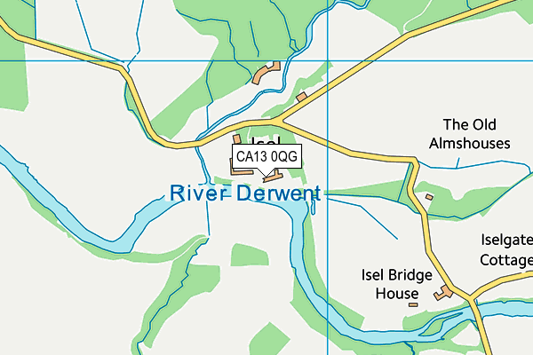 CA13 0QG map - OS VectorMap District (Ordnance Survey)