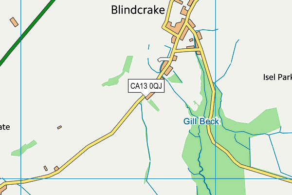 CA13 0QJ map - OS VectorMap District (Ordnance Survey)