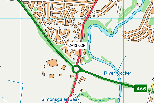 CA13 0QN map - OS VectorMap District (Ordnance Survey)