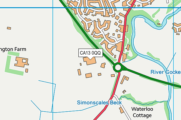 CA13 0QQ map - OS VectorMap District (Ordnance Survey)