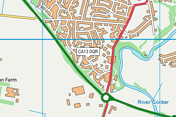CA13 0QR map - OS VectorMap District (Ordnance Survey)