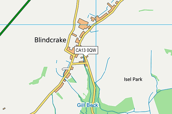 CA13 0QW map - OS VectorMap District (Ordnance Survey)