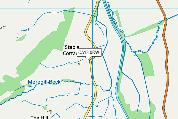 CA13 0RW map - OS VectorMap District (Ordnance Survey)