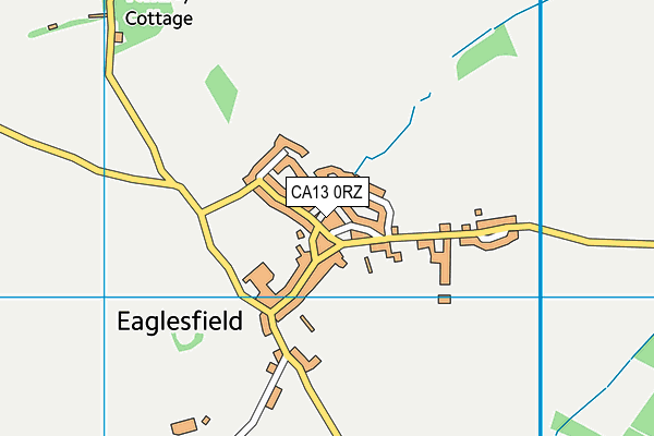 CA13 0RZ map - OS VectorMap District (Ordnance Survey)