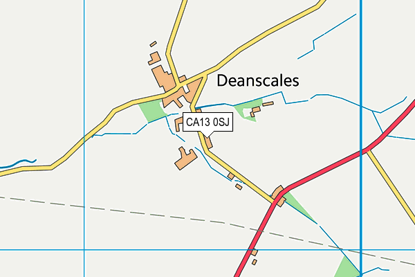 CA13 0SJ map - OS VectorMap District (Ordnance Survey)