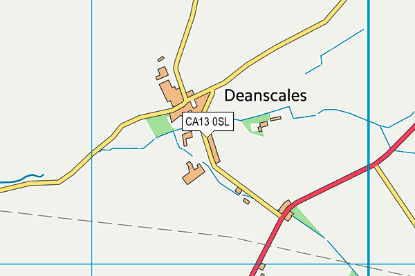 CA13 0SL map - OS VectorMap District (Ordnance Survey)