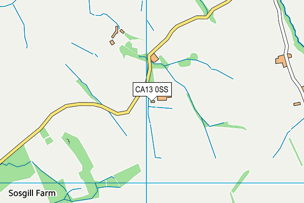 CA13 0SS map - OS VectorMap District (Ordnance Survey)