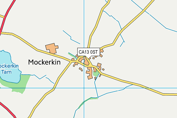 CA13 0ST map - OS VectorMap District (Ordnance Survey)