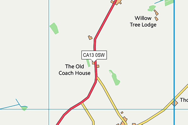 CA13 0SW map - OS VectorMap District (Ordnance Survey)