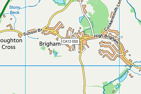 CA13 0SX map - OS VectorMap District (Ordnance Survey)