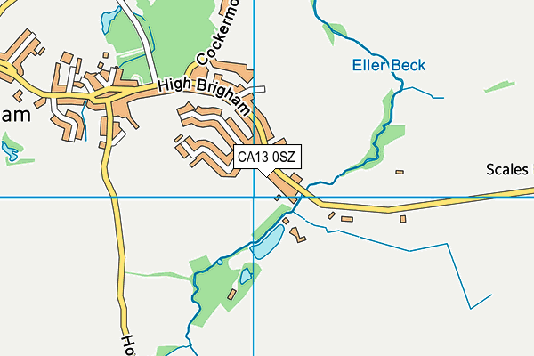 CA13 0SZ map - OS VectorMap District (Ordnance Survey)