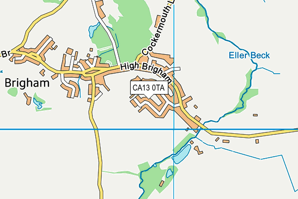 CA13 0TA map - OS VectorMap District (Ordnance Survey)