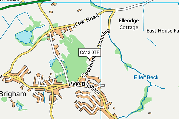 CA13 0TF map - OS VectorMap District (Ordnance Survey)